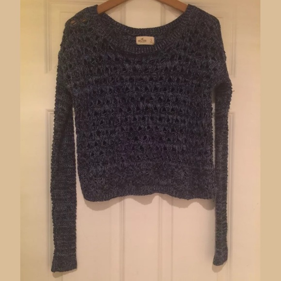 Hollister Crop Crochet Sweater size Small - Picture 1 of 5